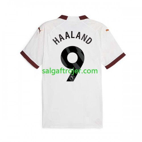 Manchester City Erling Haaland 9 Fodboldtrøjer Udebanesæt 2023/24 Kort ærmer Manchester City Erling Haaland 9 Fodboldtrøjer Udebanesæt 2023/24 Kort ærmer